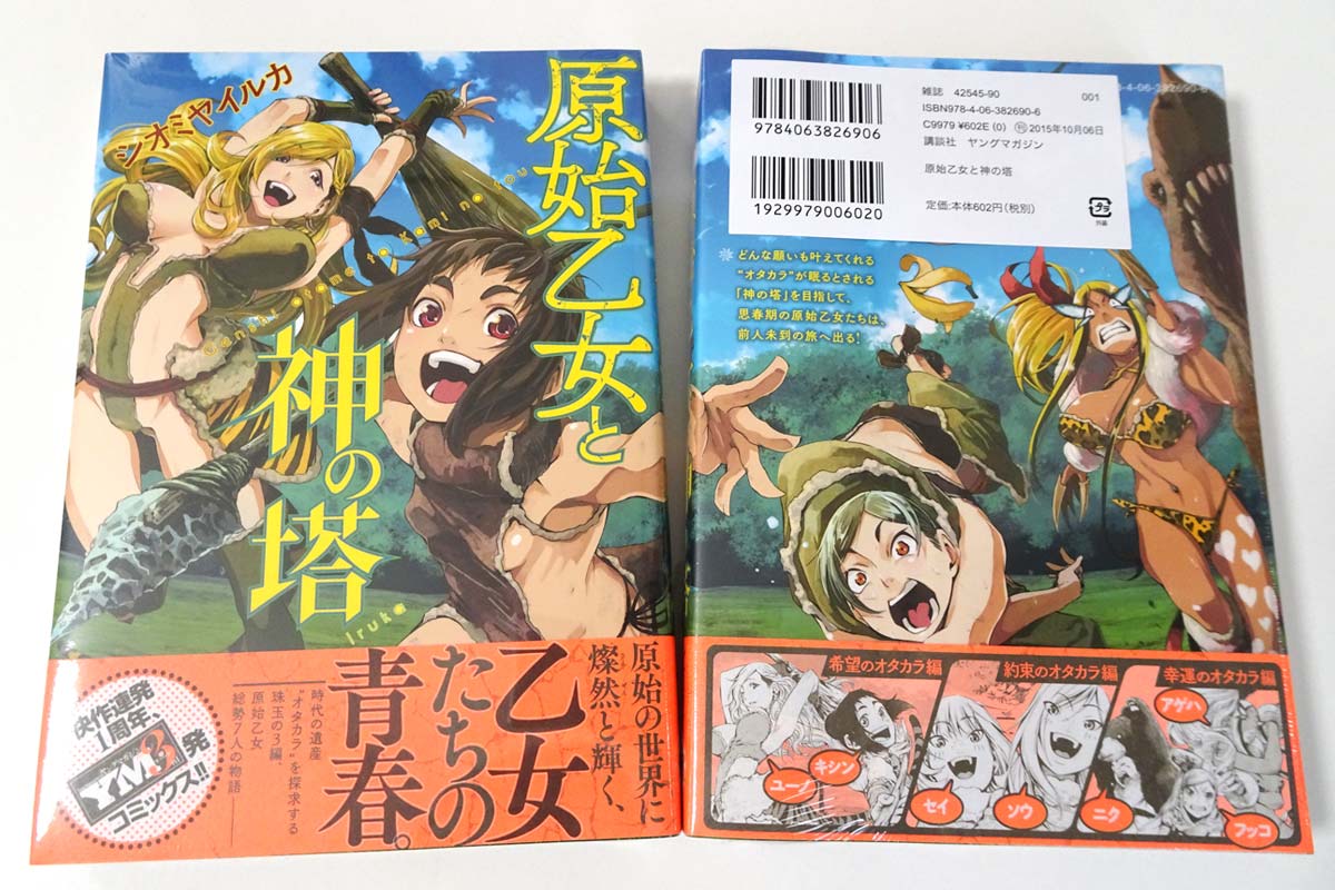 【告知】「原始乙女と神の塔」単行本&Kindle版発売中です。 描き下ろし4コマあり、アニメイトさんとCOMIC ZINさんでは購入特典付きです。 よろしくお願いします。 Amazon→http://t.co/eCMbFG3afz 