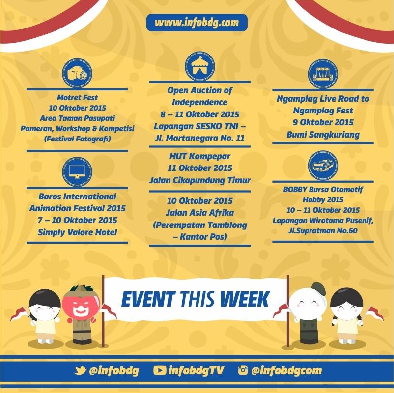 infobdg's tweet photo. Coba di cek dulu nih acara2 seru sepanjang minggu ini. Ajak temen2 km ke salah satu acara yuk! #eventBDG http://t.co/J33qK0VkVm