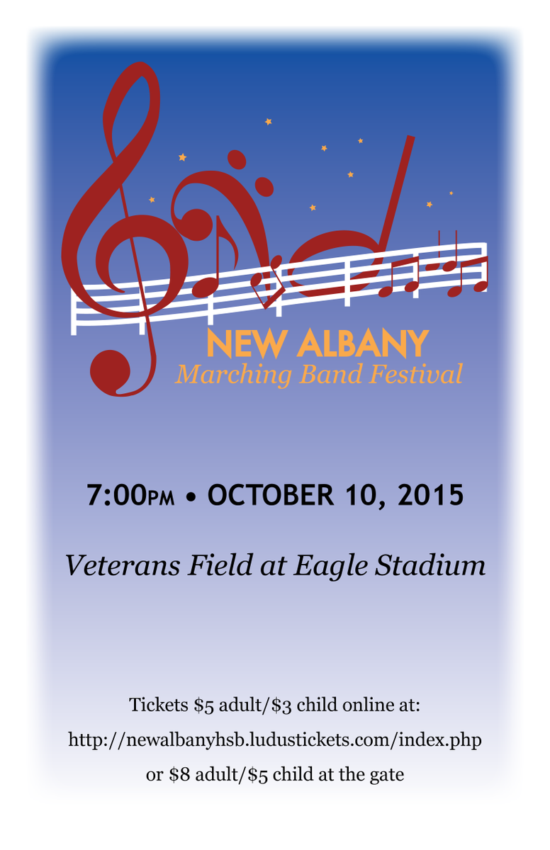 dfalk_napls's tweet photo. New Albany Marching Band Festival!! Sat. 10-10-15 at 7pm.
Tix: http://t.co/sKmLOtSlRU
#nabandfest15 http://t.co/gZkPb3f0I2