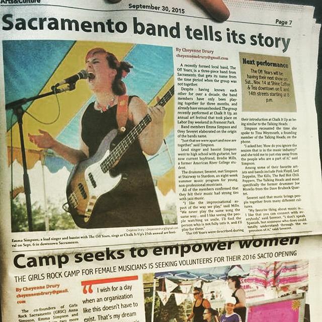 theoffyears's tweet photo. This is awesome! A big thanks again to Cheyenne Drury for writing this! #sacmusic #goodtimes #TheOffYears http://t.co/SFwj5HvrAm