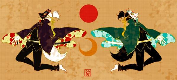 氣樂和京 A Twitter 和を中心に妖怪狐面人等を描いております お気に入りの絵を再度アップするタグ Http T Co W3eti0xqtl Twitter