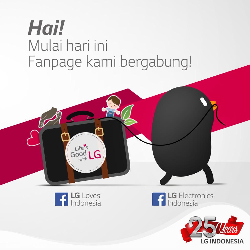 Mulai sekarang <a href="/LGLovesID/">LG Loves Indonesia</a> bergabung dengan @LGEIndonesia :) Yuk, follow sekarang juga.