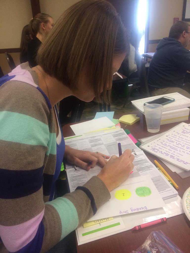 Weebles_Weible's tweet photo. Multi-sensory instruction... #OGtraining #feelingislearning #loucolPDinspires @Collegiate1915 http://t.co/EHngNaaKrE