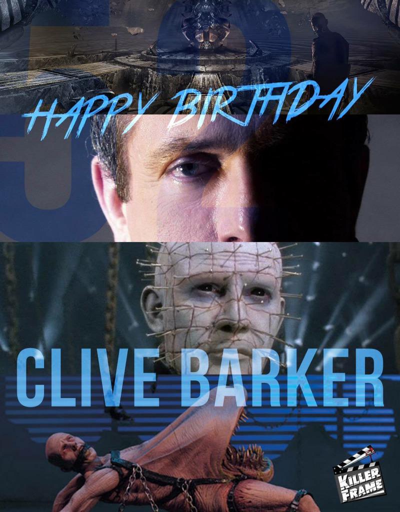 Happy birthday Clive Barker!!      