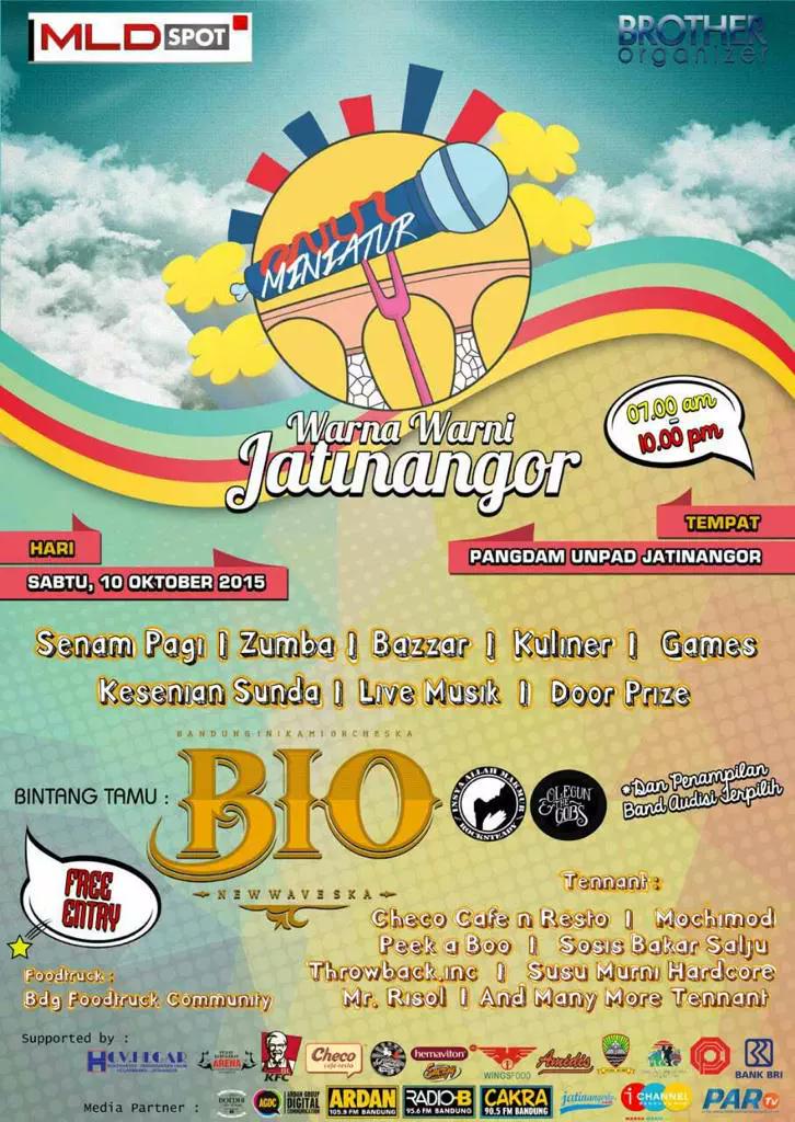 JatinangorEvent's tweet photo. #repost @Jatinangorku 
On 10 October! Warna-Warni Jatinangor at Pangdam Jatinangor with @inikamiska @olegungobs http://t.co/26EBFEMnFC