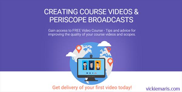 vickiemaris's tweet photo. Get FREE access to "Creating Course Videos &amp; #Periscope Broadcasts." Sample #video: http://t.co/UnSsUDoP4y  #Udemy http://t.co/tg6njNBSX7