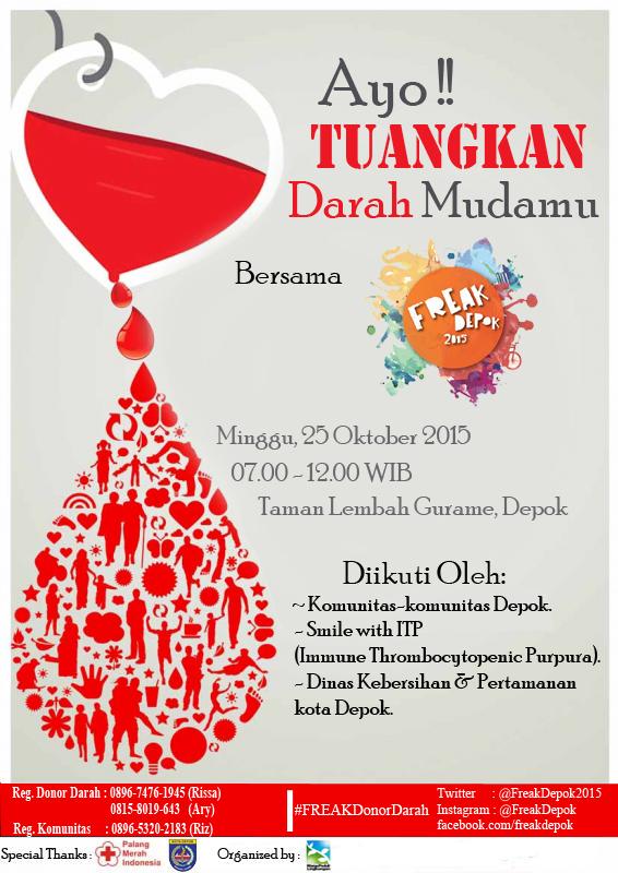 Ayo kawan,
Segera ikut serta bersama kami #freakdepok2015 di acara #freakdonordarah

Cc: <a href="/info_baskom/">B A S K O M</a>