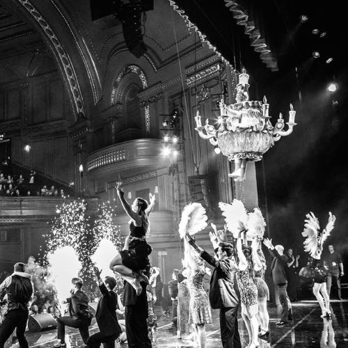 MusicalTheatreR's tweet photo. Christopher Biggins behind the scenes @WestEndHeroes &amp; having his chandelier moment. Pics: Darren Bell http://t.co/nCIrear1YS
