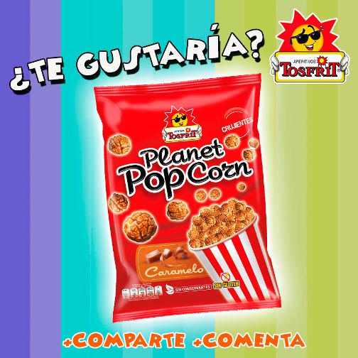 TosfritOficial's tweet photo. ¿Quieres un lote de #Palomitas con #caramelo? Haz RT, síguenos y comenta ¡Lo sortearemos entre todos! 😉 #FelizMartes http://t.co/vRAXmHp87o