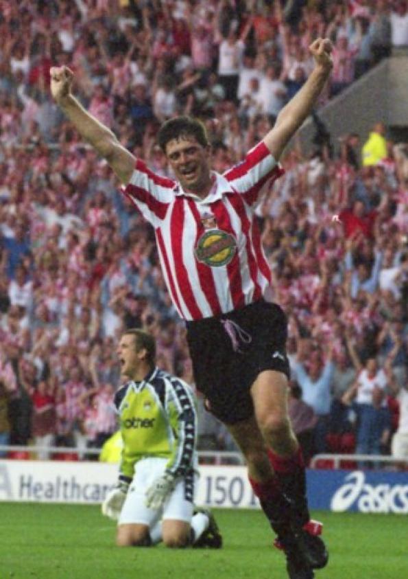 A very happy birthday to the man who scored the first-ever goal at the SoL. Many happy returns Niall Quinn! 