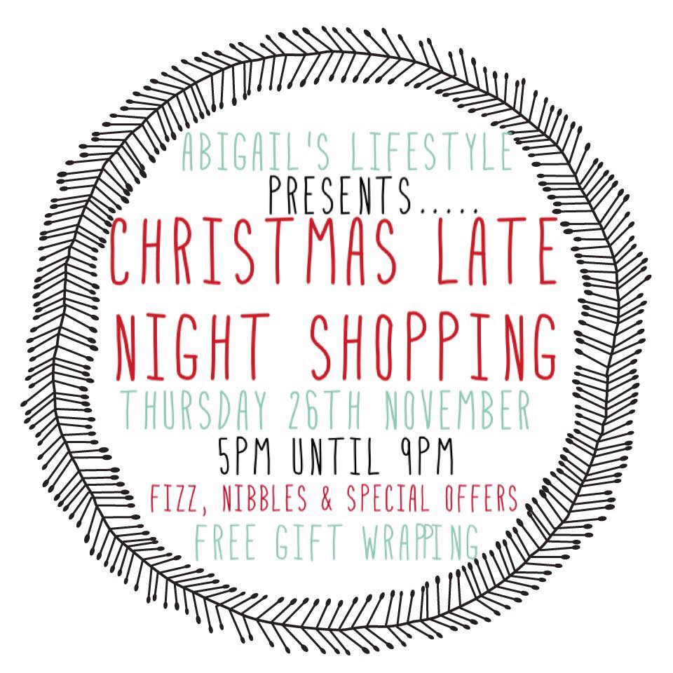 Maggies will be joining @abigails_hello for late night shopping on 26th November - do pop in #smallbiz #Christmas