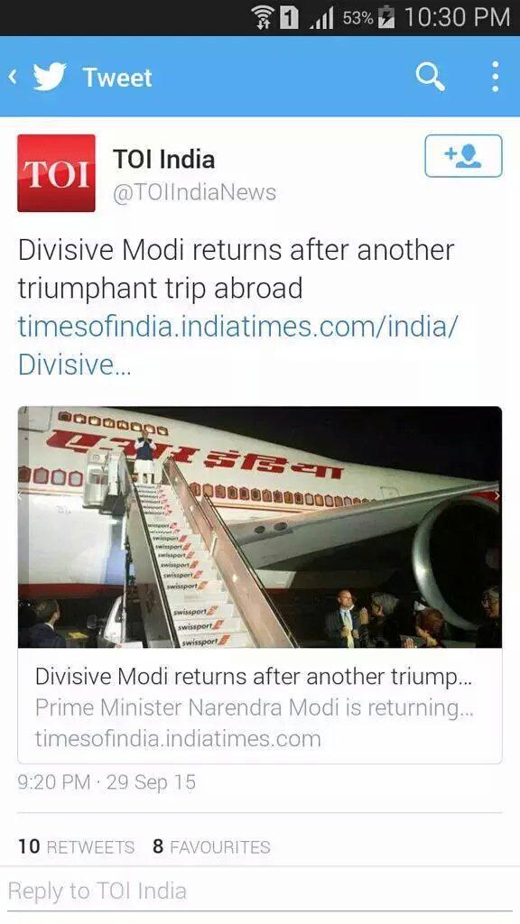 DelhiTweeter's tweet image. Look at the language of the #AntiModiMedia.