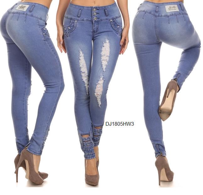Silver Diva Jeans Women Elastic Colombian Style High Waist Push Up Pants  Sz11/13 - eBay