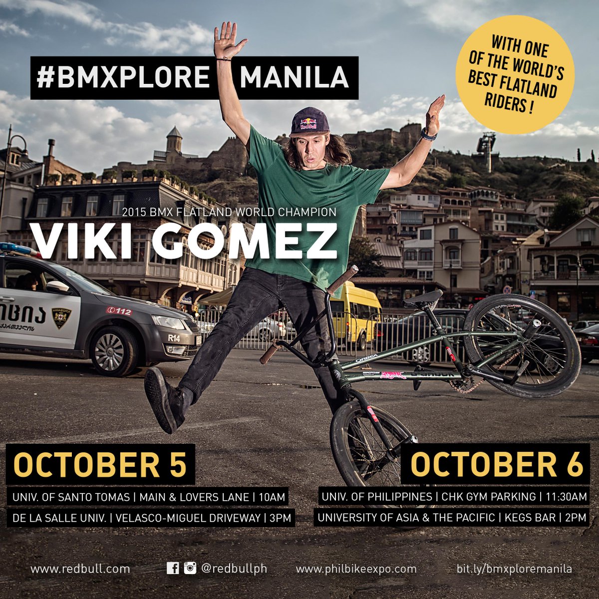 redbullph's tweet photo. #UA&amp;P, we'll be at  Kegs Bar today with @Vikibmx. See you there! #BMXplore http://t.co/bKbThG2LTy