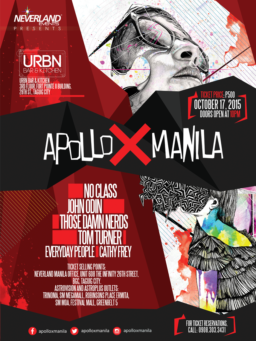NeverlandManila's tweet photo. Dreamchasers, open minded ka ba? :) 

If you are, come to #ApolloxManila &amp; expereince electronic music at its finest! http://t.co/3GLmgqXdr4