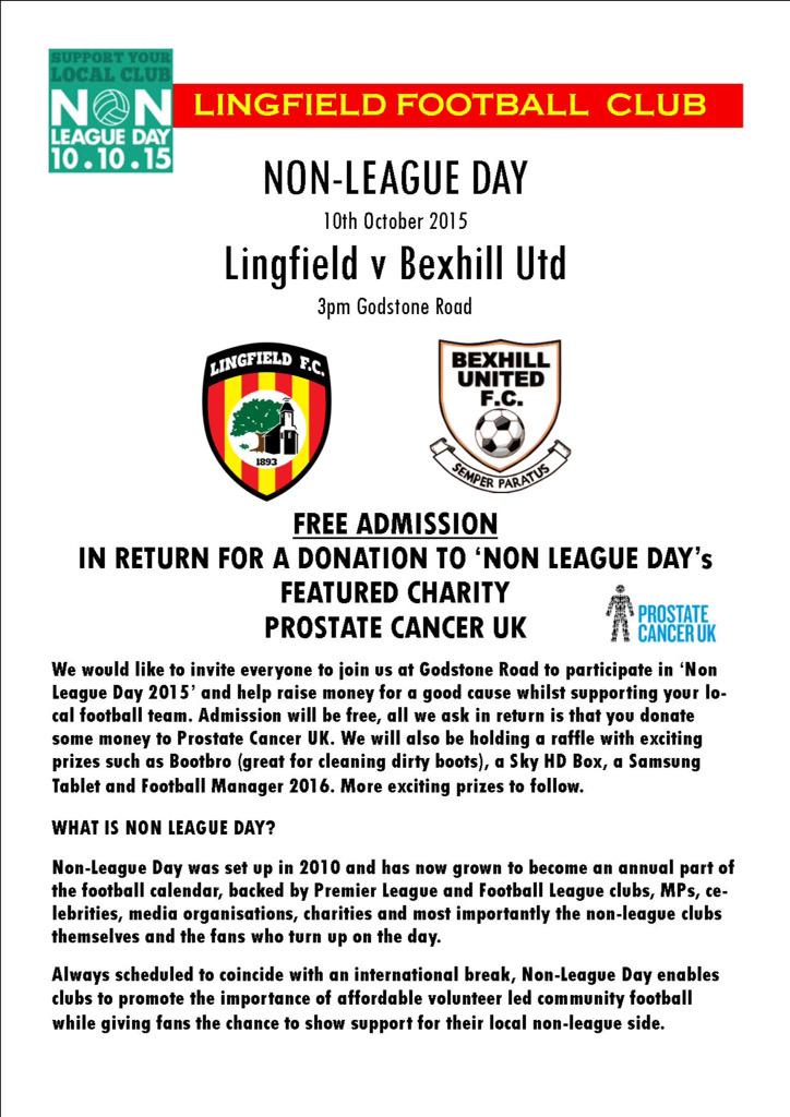 Lingfield_FC's tweet photo. FREE ADMISSION - Lingfield Football Club Ltd http://t.co/QwkeGTUvos Pls promote
@MeridianFMSport @surreymirror http://t.co/3E3yu6i0JD