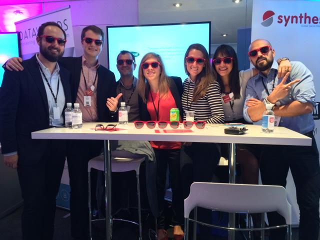 Synthesio_FR's tweet photo. L'équipe Synthesio vous accueille avec son plus grand sourire au #hubforum http://t.co/VgHj3g3Gh4