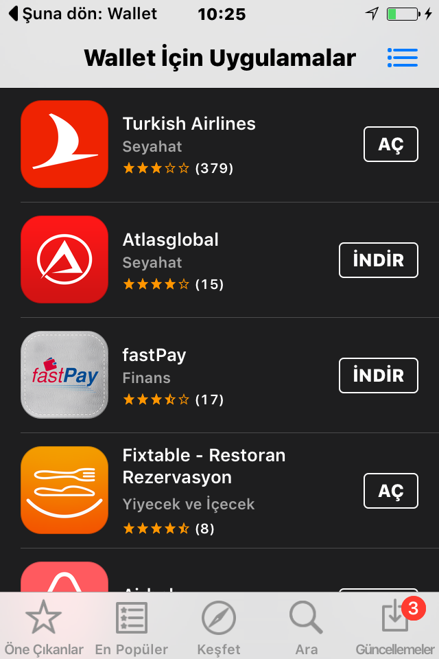 Fixtable Passbook özelliğiyle IOS 9 Wallet da! Passbook deneyimi yaşamak için Fixtable'ın restoran listesine göz atın