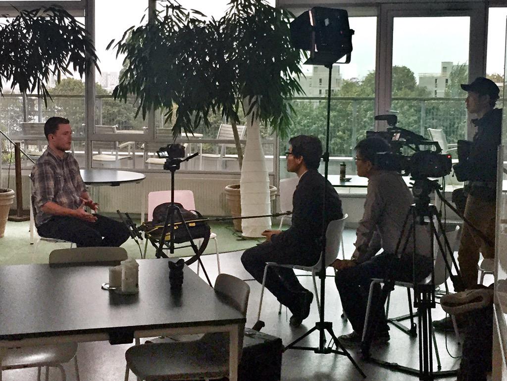 datalars's tweet photo. Trying to inspire Korea. Giving interview on my Project-based teaching for Korean documentary #MIEexpert #skolechat http://t.co/tcEYyeODTL