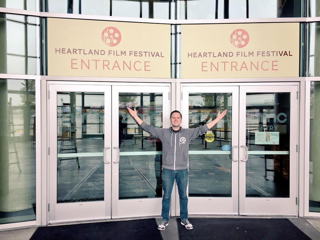heartlandfilm's tweet photo. Signage going up thanks to @dcgindy! The 2015 Heartland Film Festival starts next week! #HeartlandFF #AdmitAll http://t.co/DcVY7ZO3j1