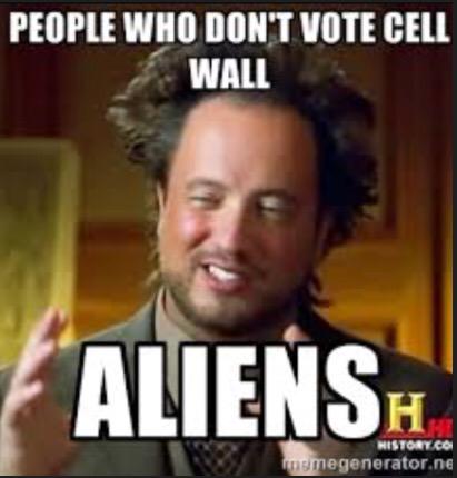 CellVote's tweet photo. Don't be an alien! @schscell http://t.co/VMSGbDW8S8