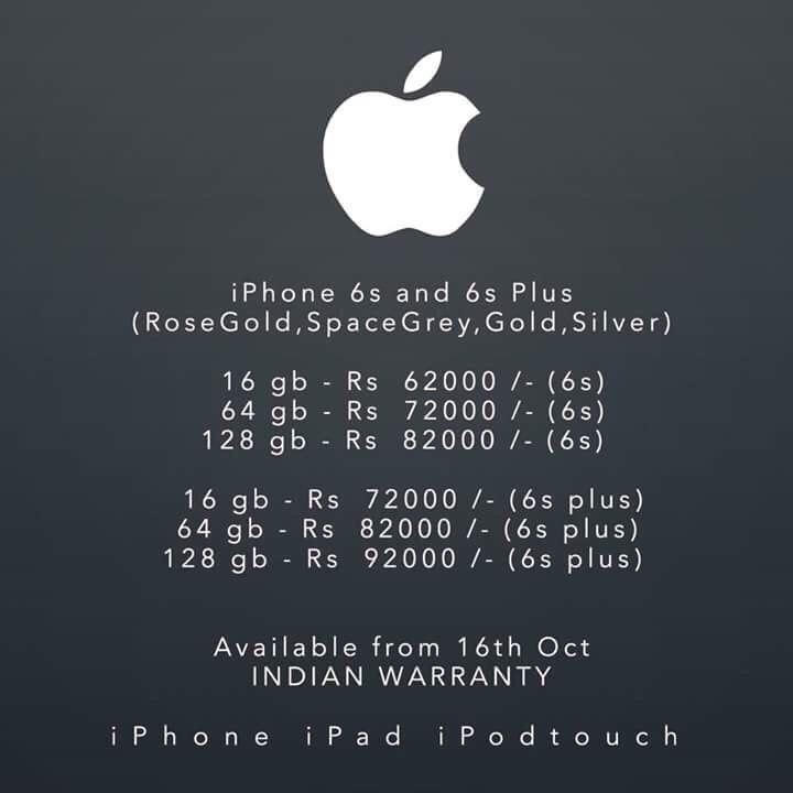 RGCellular's tweet photo. check the price of new Iphone 6s and 6s+ .and pre book at http://t.co/1VIhGJdlcB
Detail p contact us @ 9831953123 http://t.co/XjO4IZJwQh