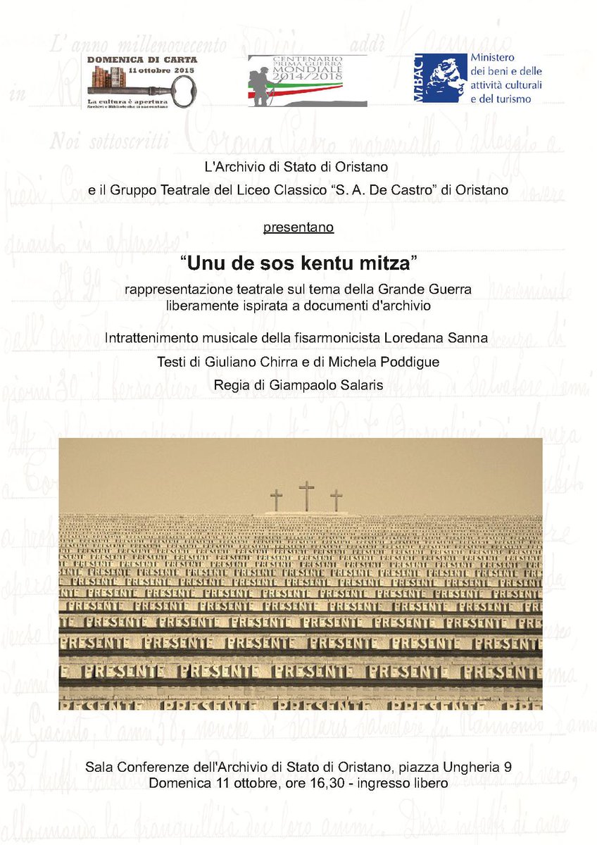 MiBACT Archivio OR tweet media