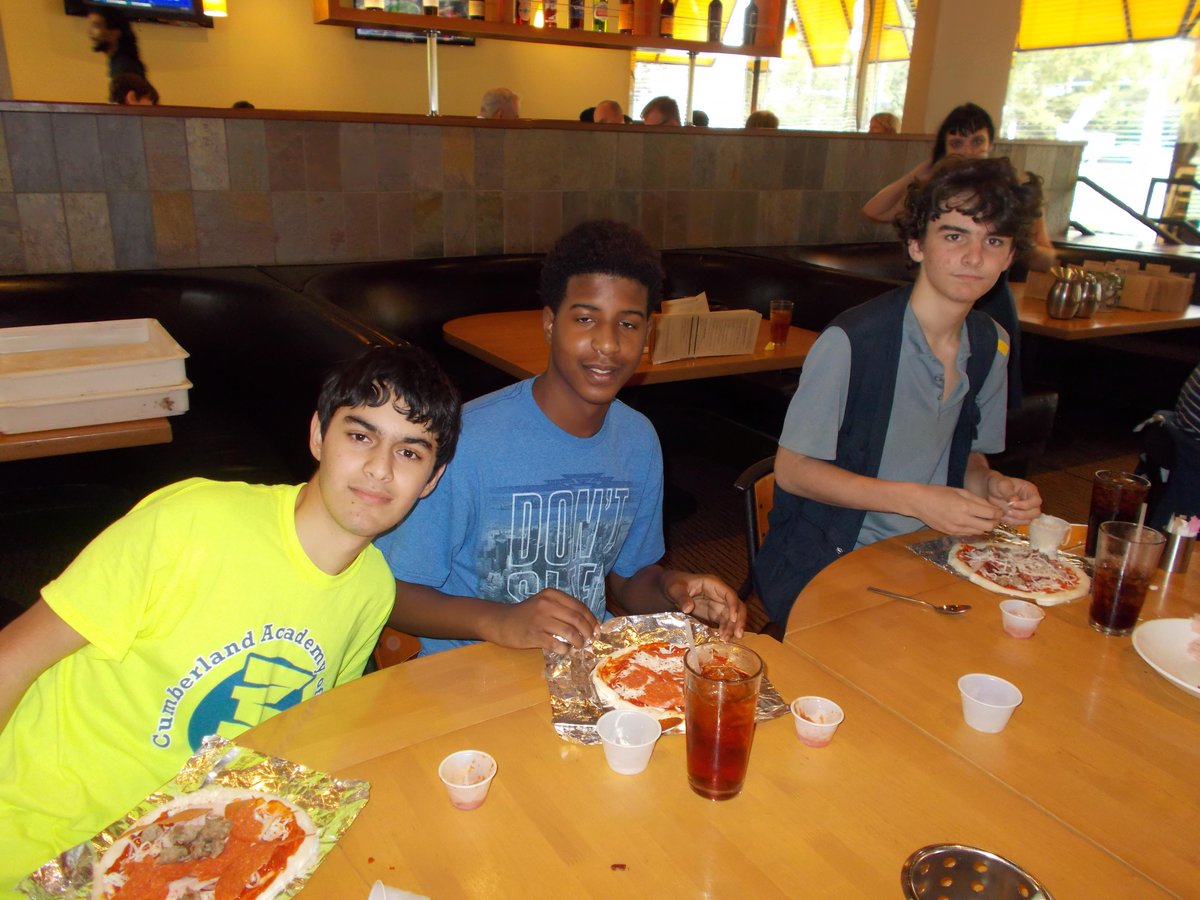 CumberlandGA's tweet photo. The High School students visited Dunwoody's California Pizza Kitchen for their "Make Your Own Pizza" Lunch. http://t.co/3N9bWgOBLo