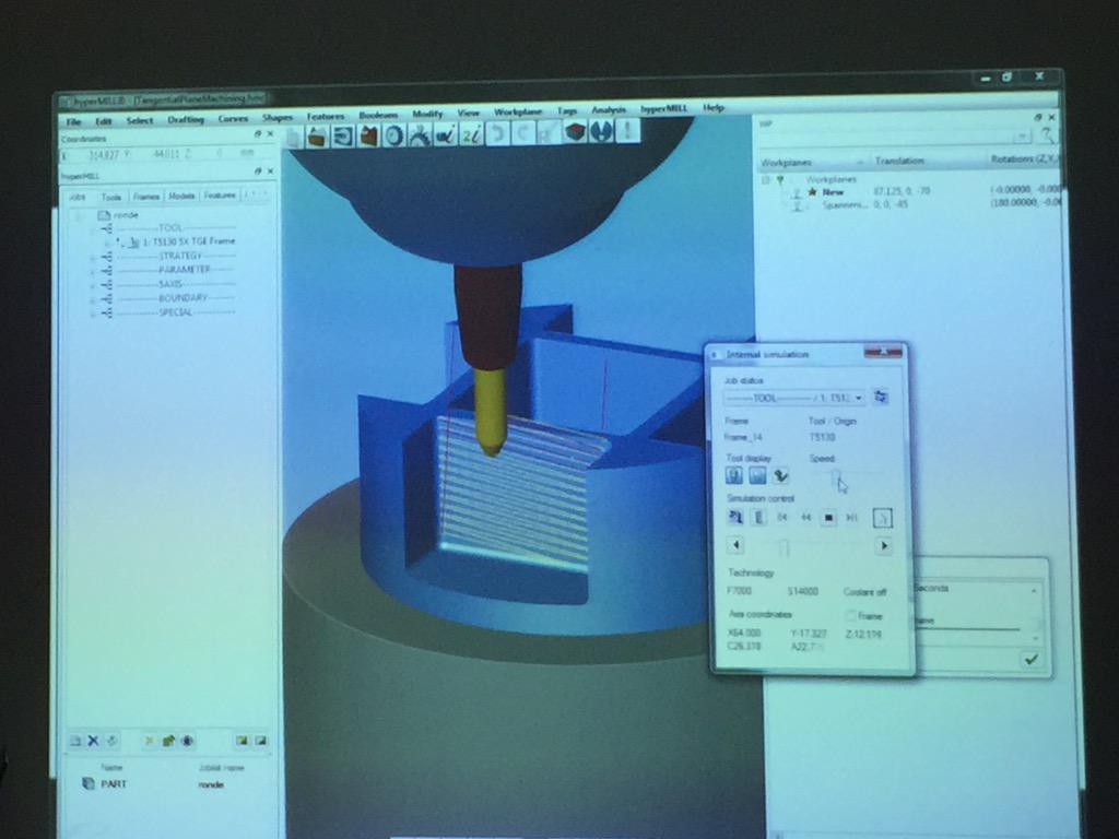 DominicOpenmind's tweet image. Simultaneous cutting of the Conical Barrel Tool. Massive reduction on Finishing.Live @OPENMINDUK