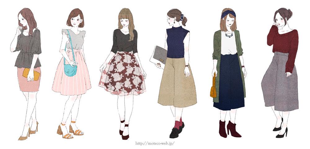 Miya ミヤマアユミ 秋のファッション記事イラスト描かせて頂きました 気温が高い日の秋ファッション Http T Co W5s3xju4op 秋のガウチョパンツコーデ Http T Co A1fdthdtgt Http T Co L06tlkgmwh
