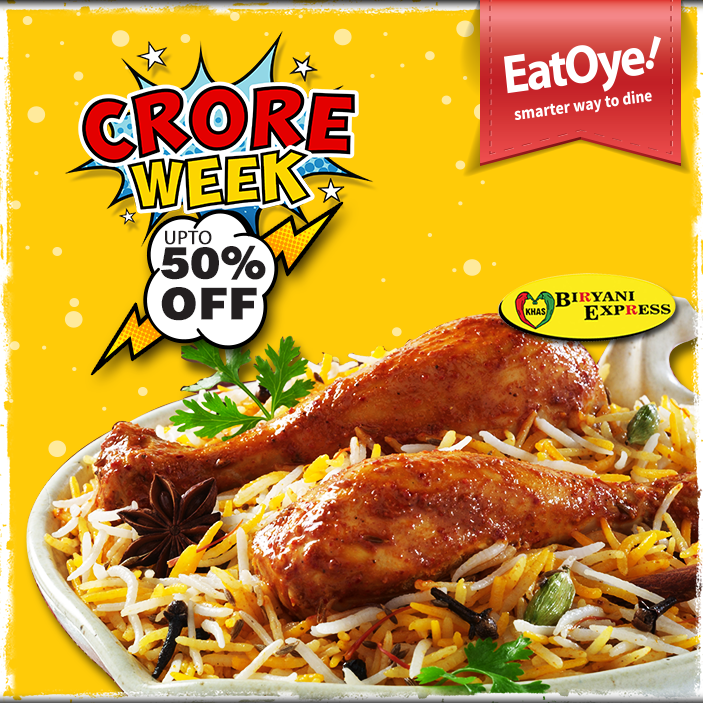 EatOyePK's tweet photo. #EatOye #CroreWeek
40% #Hyper #Discount #deal at #BiryaniExpress, #Lahore only on #EatOye!
https://t.co/WWSn4SpsI4 http://t.co/SloDQSrEDn