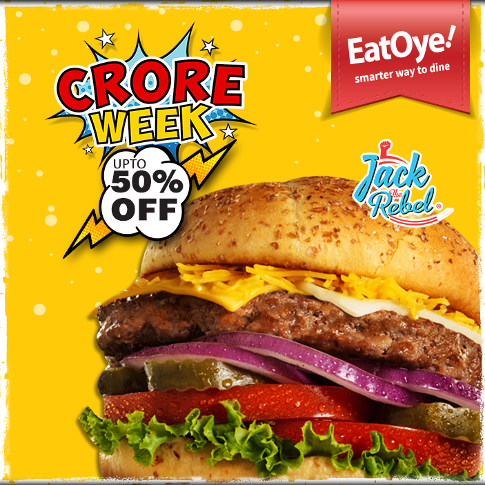 EatOyePK's tweet photo. #EatOye #CroreWeek
40% #Hyper #Discount #deal at #JackTheRebel, #Lahore only on #EatOye!
https://t.co/xHIsLzZrDX http://t.co/KfgHf9Jev7