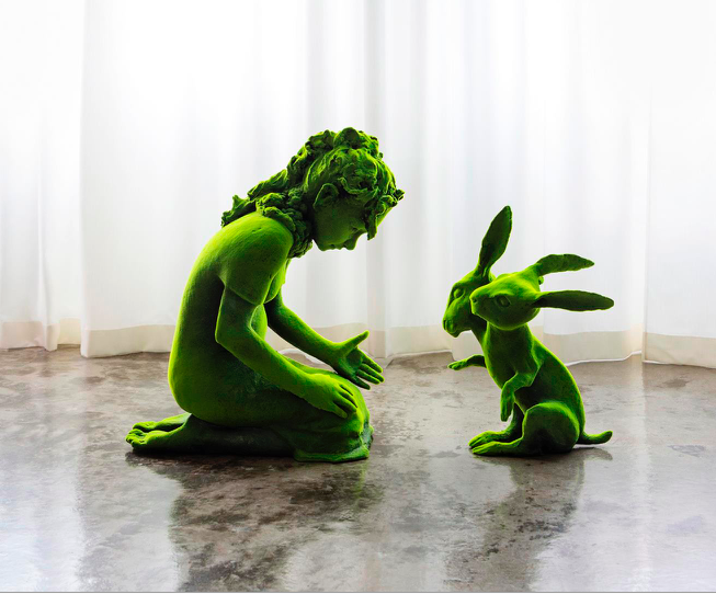 framefinland's tweet photo. Sculptor Kim Simonsson's #MossPeople at #JasonJacquesGallery in #NewYork 8–28 Oct: http://t.co/yOR2bNwhPq http://t.co/hZOIVplaYI