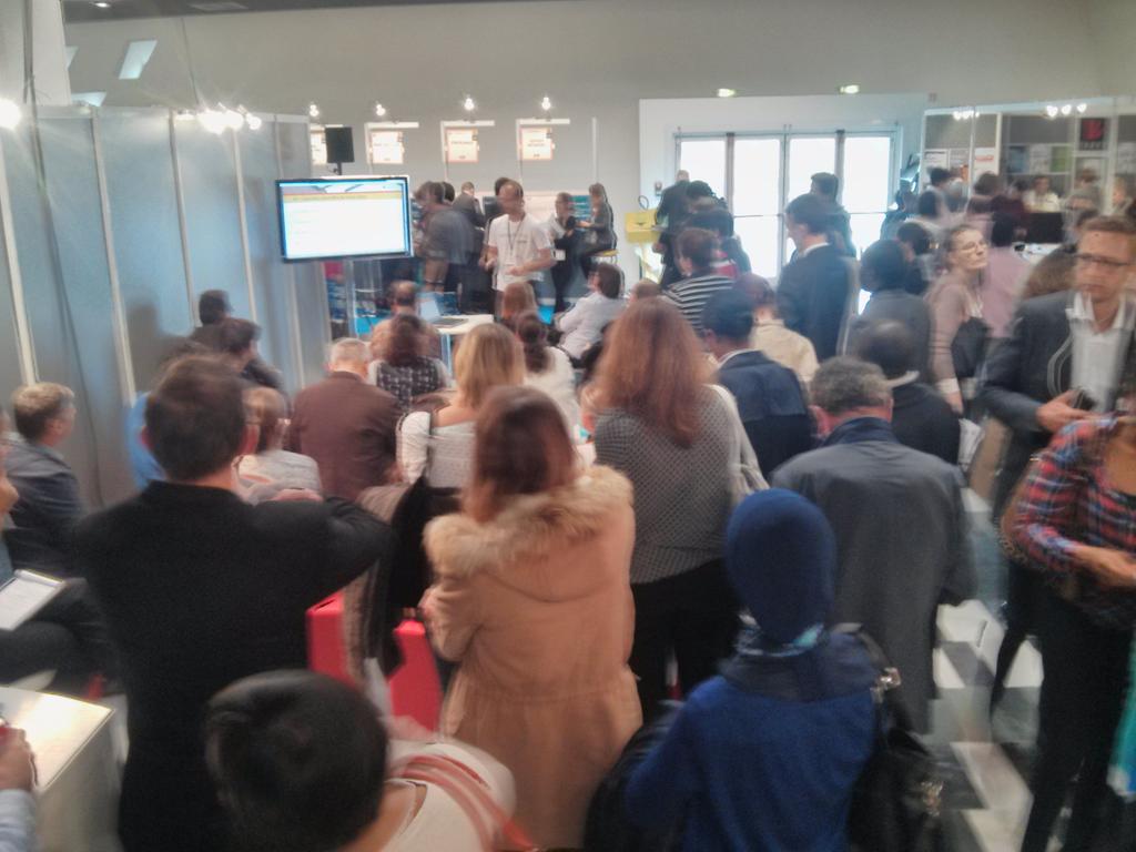 Booooom <a href="/lesmartweb/">le smart web</a> fait le plein sur sa conférence pour trouver des clients avec Internet au #SalonSME