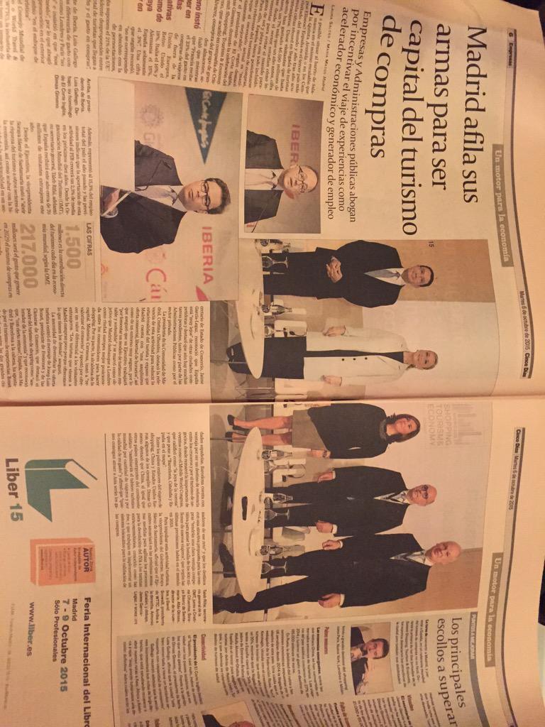 MaribelTourism's tweet photo. #SSTE2015 @WTTC @DScowsill @SSTE2015 great coverage @elcorteingles http://t.co/YH7fWqdnA6