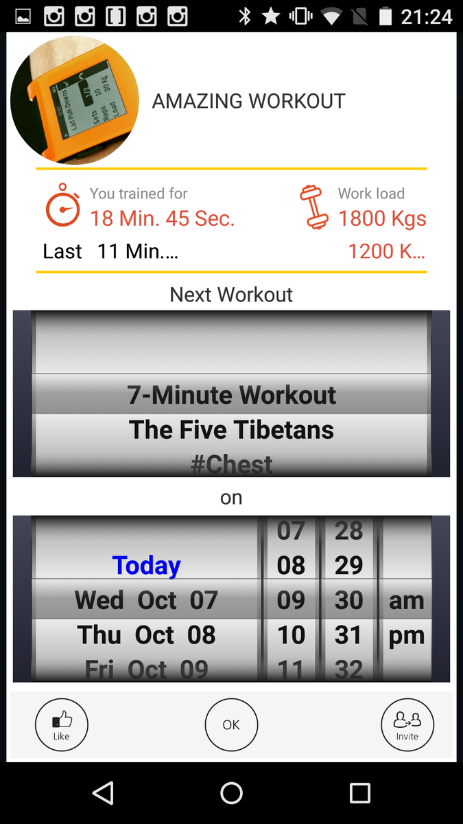 121Gym Workout App tweet media