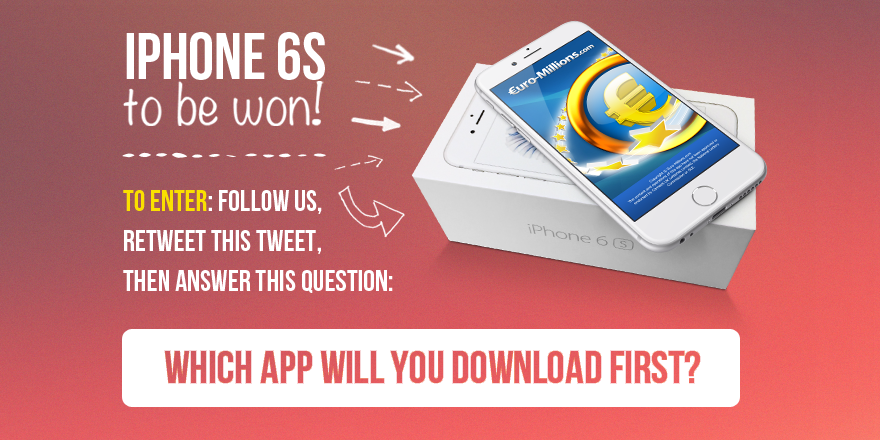 UK_EuroMillions's tweet image. RT, Follow and answer the question in this image for the chance to #win an iPhone 6S in our latest #giveaway!