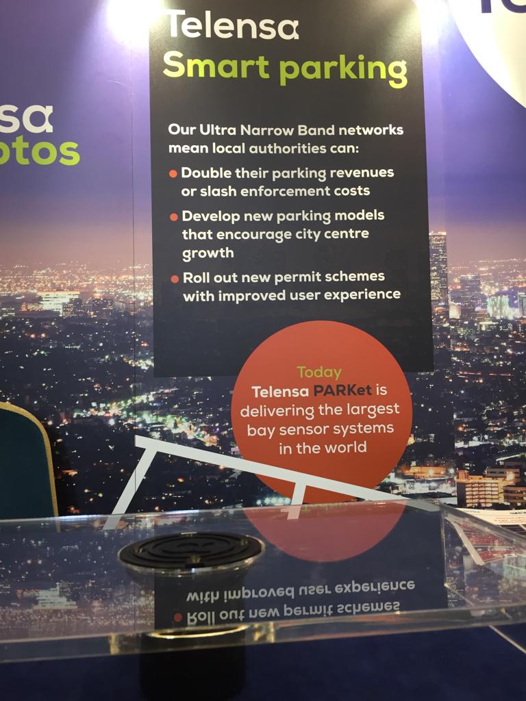 Telensa's tweet image. Telensa smart parking sensor at BPA Conference Lomdon. #SmartParkingSolutions