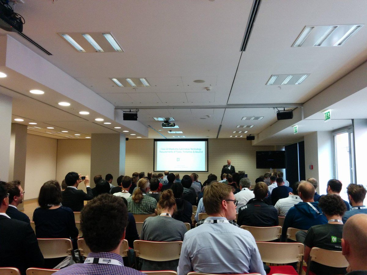 tuukka_a's tweet image. #QtWS Automotive track starting with @petteri_qt introducing Qt offering and Qt Automotive Suite. #massive