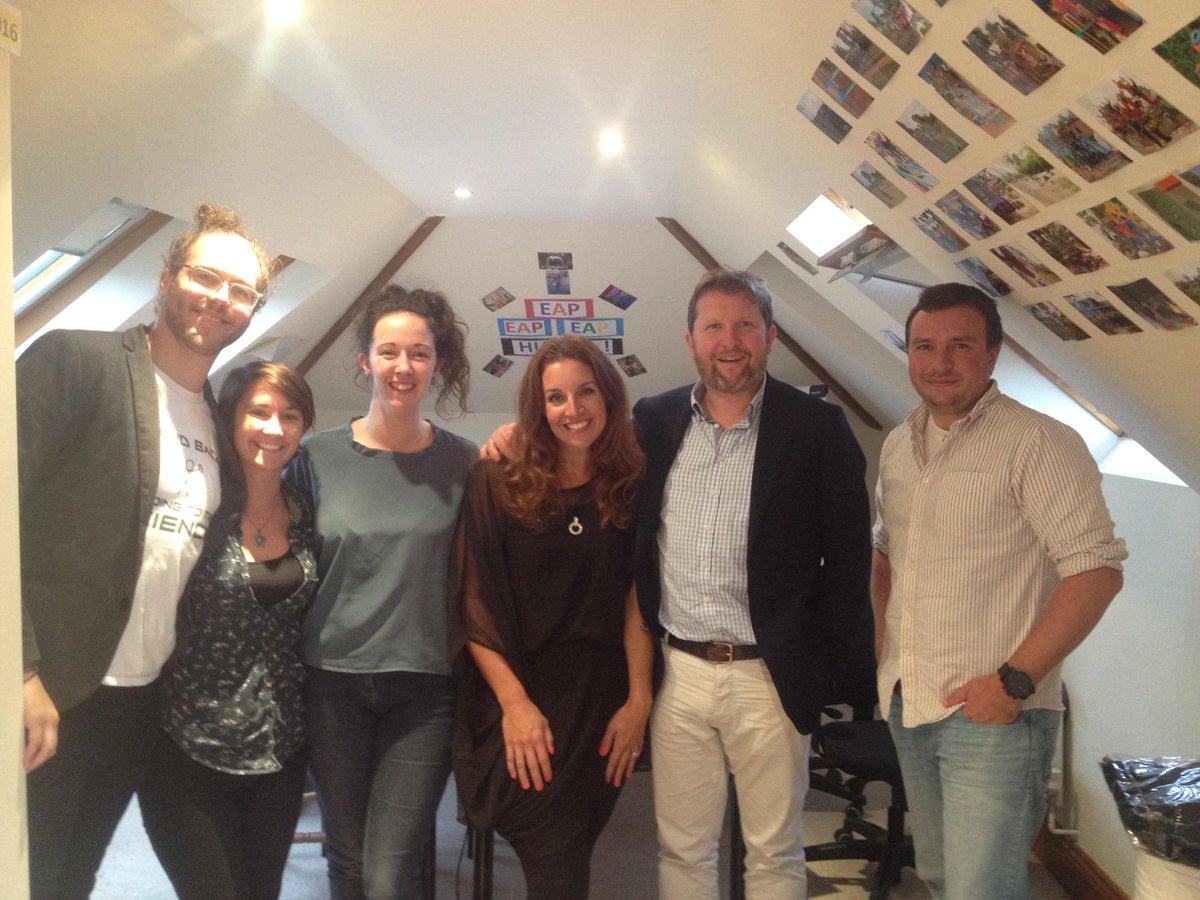 PlayActionInt's tweet image. Look who just popped by to say hey @SublimeScience @sarahwillers @nickdjenkins #dragonsden #seeyouinuganda