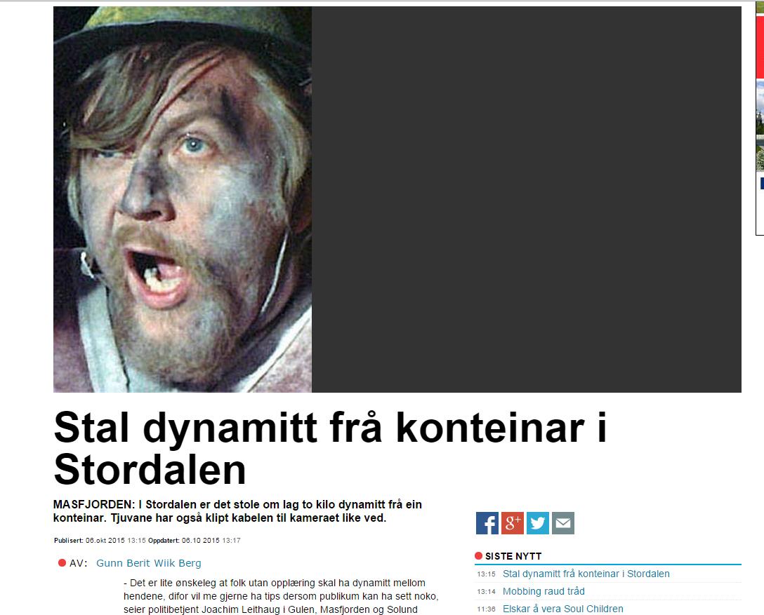 sindreoh's tweet photo. Når du ikke har bilde av dynamitt, er det klart dette må bli illustrasjonsfoto. Heia, #Strilen! http://t.co/vZYzsxUkMj