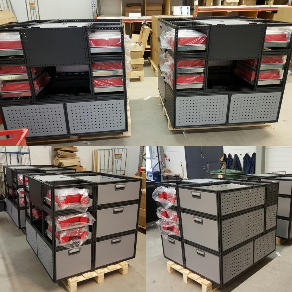 ModulSystem_FI's tweet image. Modulaarisen kalusteen ylivoimaa! Tässä esimerkkinä VW T6:iin asennettavat huoltokuutiot #modulsystem