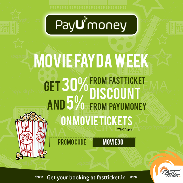 Fastticket_in's tweet photo. Get 30% #discount from #fastticket and 5% from @PayUmoney . Use promo code MOVIE30
Book at- http://t.co/6lANr1gZfq http://t.co/sj8C58kyI3