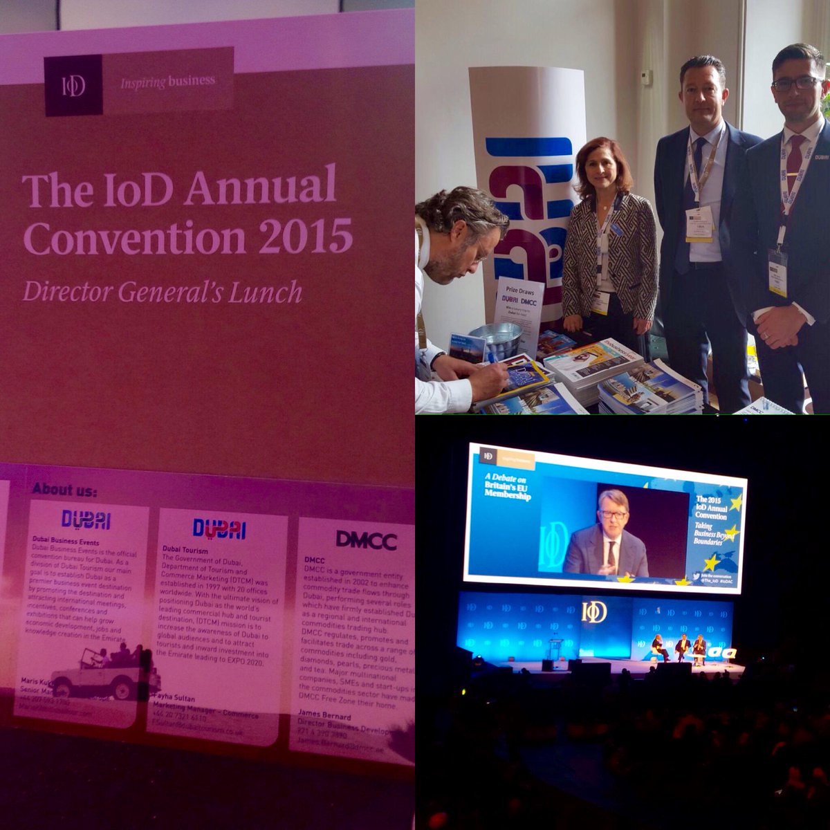 DMCCAuthority's tweet photo. A few behind the scenes images of #TeamDMCC at the @The_IoD conference today. #IoDAC http://t.co/zEEJLYUr98