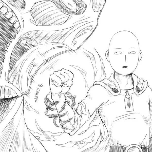 Un titan en éclipse un autre. GG @KuroTweet #onepunchman 