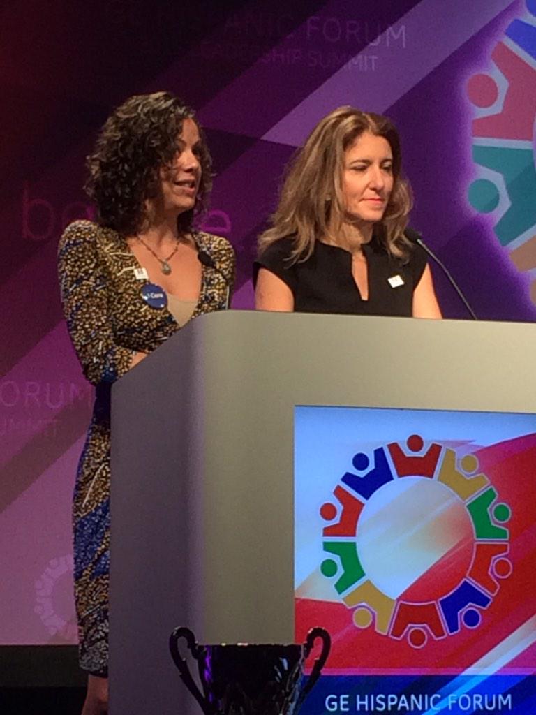 alr_ny's tweet photo. @HispanicForumGE Andrea and Katiuska open Day 2 of the summit! #GEHFSummit http://t.co/9mXpnxeEBz