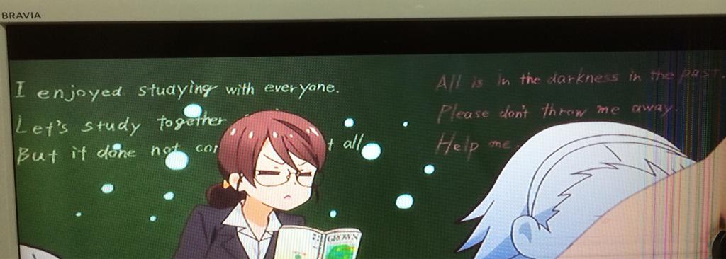 All Is In The Darkness In The Past すべては過去の闇の中です Please Don T Threw Me Away 私を離れて投げないでください Help Me 私を助けて がっこうぐらし Http T Co Jsra6hiu62