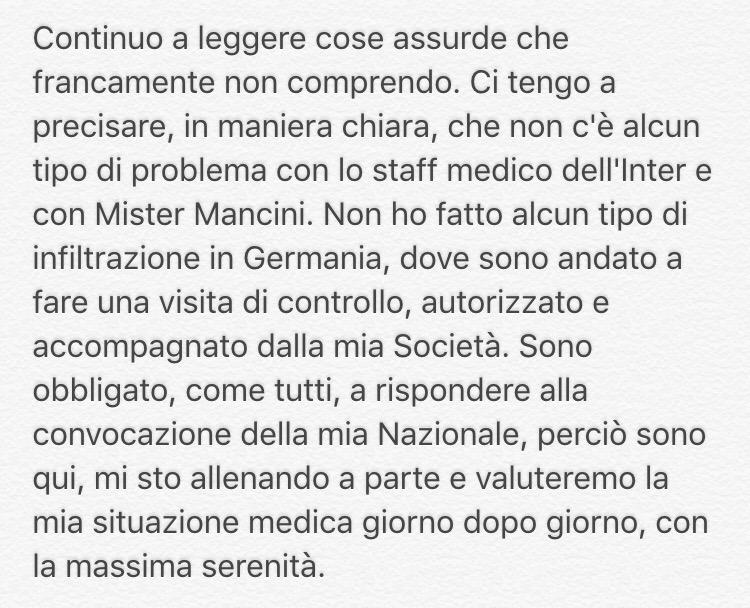 sjovetic's tweet photo. Per chiarezza... @Inter http://t.co/eDAXXxl1Lf
