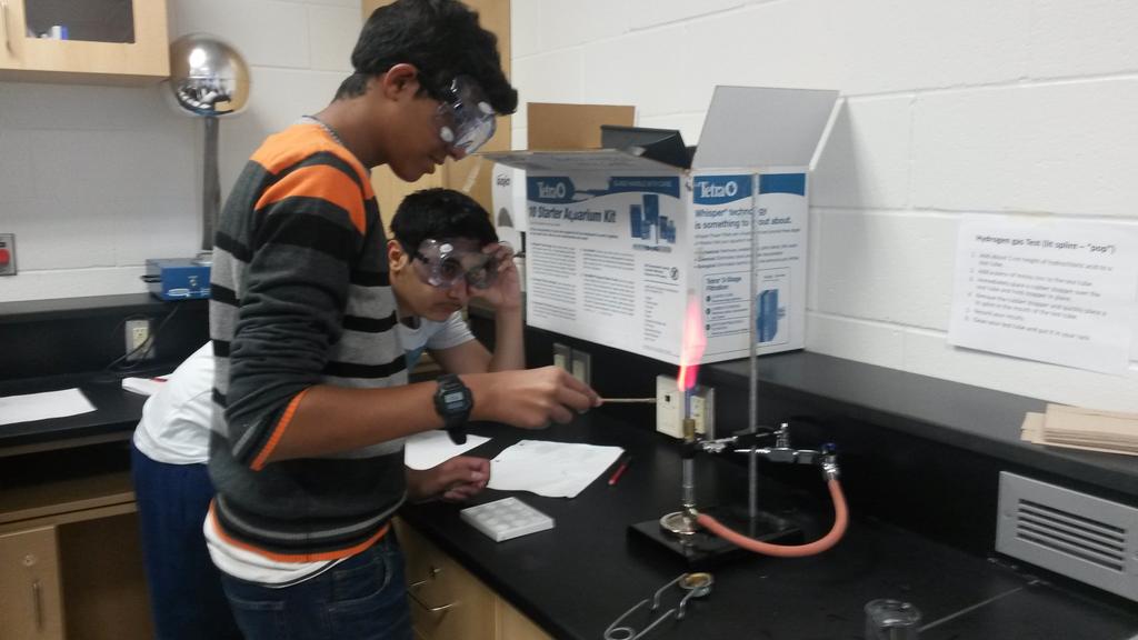 Suzuki science students at their best identifying elements <a href="/DavidSuzukiSS/">David Suzuki Secondary School</a>  <a href="/SuzukiScience/">C. Ellis</a>