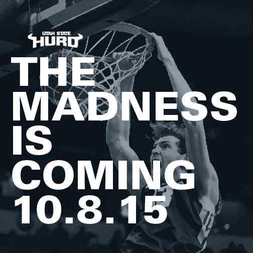 usuHURD's tweet photo. Who is ready for some Aggie Madness this Thursday RT if you are ready! #TeamBlue or #TeamWhite you choose! http://t.co/8sM98p6nZX